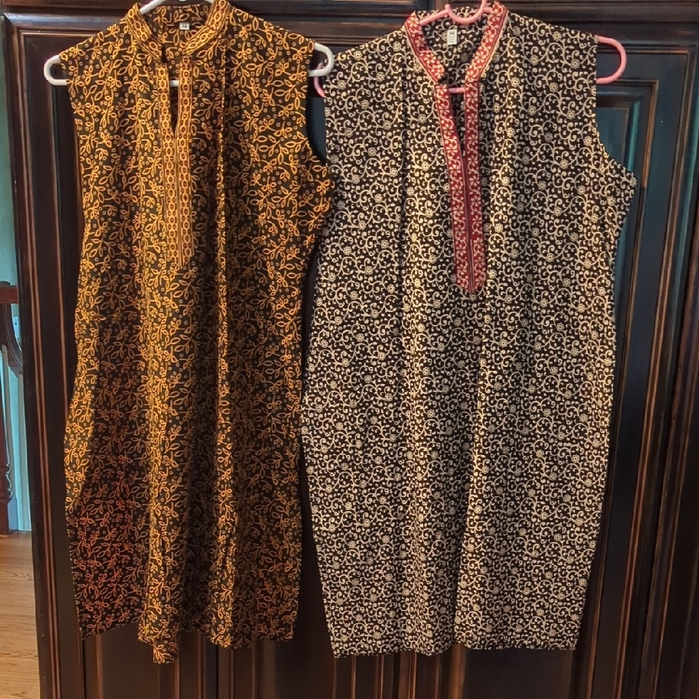 Floral Sleeveless Dresses Set